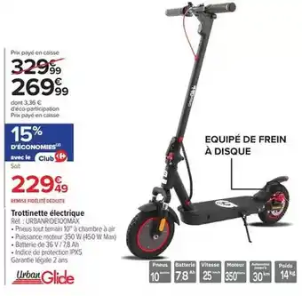 Carrefour Trottinette electrique offre