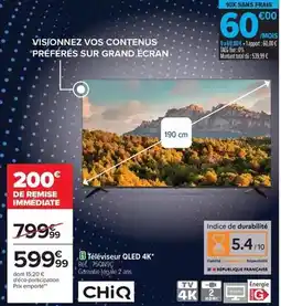 Carrefour Total - téléviseur qled 4k offre