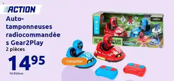 Action Auto tamponneuses radiocommandée s gear2play offre