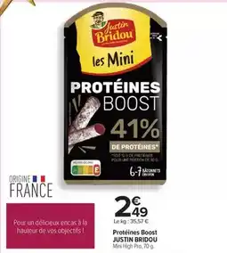 Carrefour Justin bridou - protéines boost offre