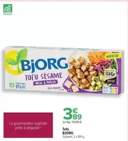 Carrefour Bjorg - tofu offre