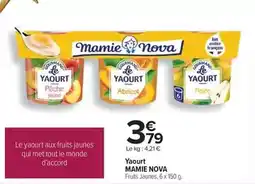 Carrefour Mamie nova - yaourt offre