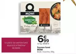 Carrefour Mowi - saumon fumé offre