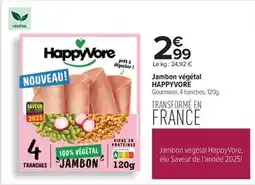 Carrefour Happyvore - jambon végétal offre