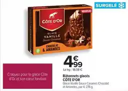 Carrefour Côte d'or - bâtonnets glacés offre