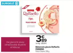 Carrefour Ferrero rocher - bâtonnets glacés raffaello offre