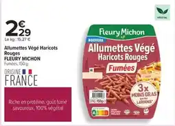 Carrefour Fleury michon - allumettes végé haricots rouges offre