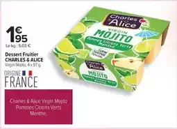 Carrefour Charles & alice - dessert fruitier offre