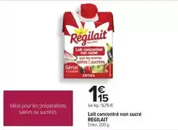 Carrefour Régilait - lait concentré non sucré offre