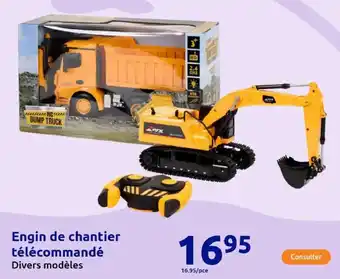 Action Engin de chantier télécommandé offre