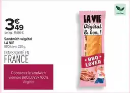 Carrefour La vie - sandwich végétal offre