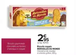 Carrefour Merveilles du monde - biscuits nappés offre