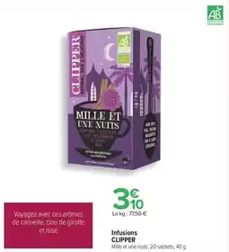 Carrefour Clipper - infusions offre