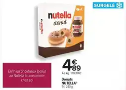 Carrefour Nutella - donuts offre