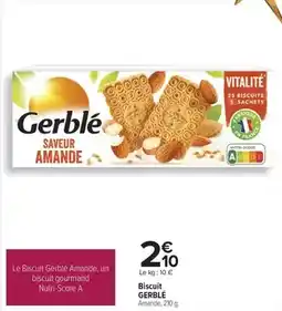 Carrefour Gerblé - biscuit offre