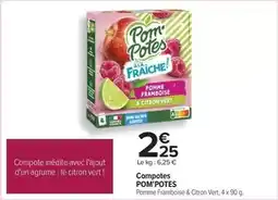 Carrefour Pom'potes - compotes offre