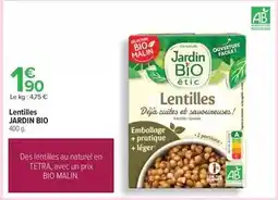 Carrefour Céréal bio - lentilles offre