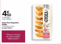 Carrefour Gyoza porc gingembre offre