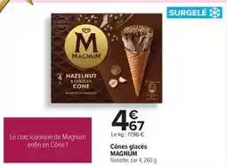 Carrefour Magnum - cônes glacés offre
