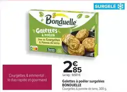Carrefour Bonduelle - galettes à poêler surgelées offre