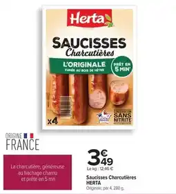 Carrefour Herta - saucisses charcutieres offre