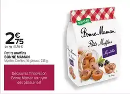 Carrefour Bonne maman - petits muffins offre