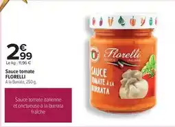 Carrefour Florelli - sauce tomate offre