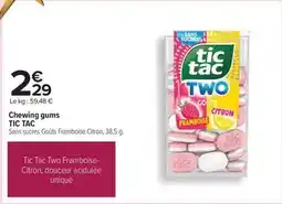 Carrefour Tic tac - chewing gums offre