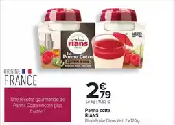 Carrefour Rians - panna cotta offre