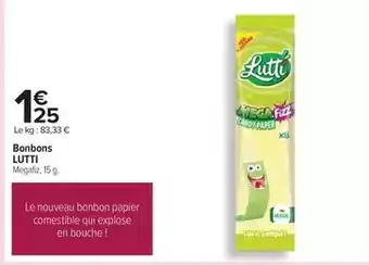 Carrefour Lutti - bonbons offre