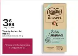 Carrefour Nestlé - tablette de chocolat offre