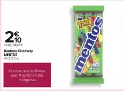 Carrefour Mentos - bonbons discovery offre