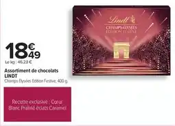 Carrefour Lindt - assortiment de chocolats offre