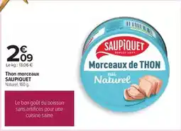 Carrefour Saupiquet - thon morceaux offre