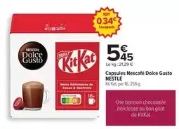 Carrefour Nescafé - capsules dolce gusto offre