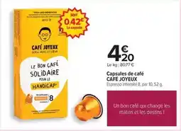 Carrefour Merci - capsules de café offre