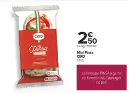 Carrefour Ciro - mini pinsa offre
