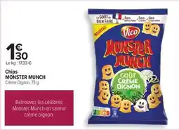 Carrefour Vico - chips monster munch offre