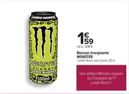 Carrefour Monster - boisson énergisante offre