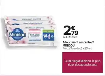 Carrefour Minidou - adoucissant concentré offre