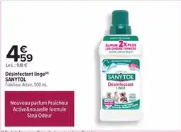 Carrefour Sanytol - désinfectant linge offre