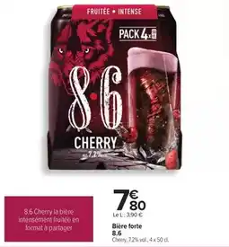 Carrefour 8.6 - bière forte offre