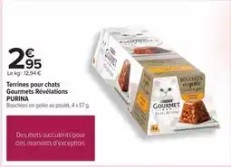 Carrefour Purina - terrines pour chats gourmets révélations offre