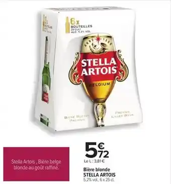 Carrefour Stella artois - bière blonde offre