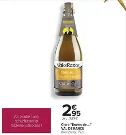 Carrefour Val de rance - cidre envies de offre