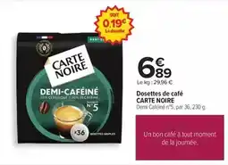 Carrefour Carte noire - dosettes de café offre