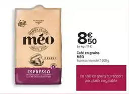 Carrefour Méo - café en grains offre