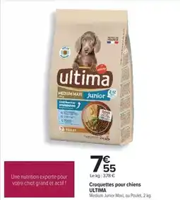 Carrefour Ultima - croquettes pour chiens offre
