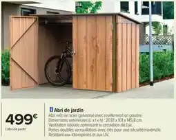 Carrefour Abri de jardin offre