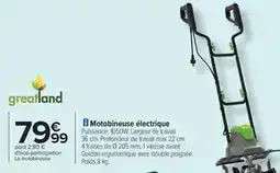 Carrefour Motobineuse électrique offre